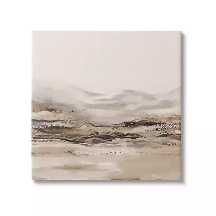 Kirklands Home Canvas Art|Neutral Abstract Mountains Canvas Art Print