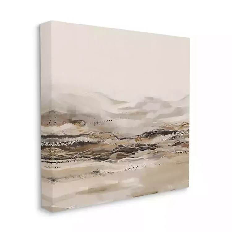 Kirklands Home Canvas Art|Neutral Abstract Mountains Canvas Art Print