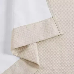 Kirklands Home Curtains & Drapes|Neutral Basketweave Curtain Panel Set, 84 in. Tan