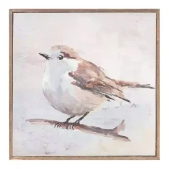 Kirklands Home Canvas Art|Neutral Birds Framed Canvas Art Prints, Set of 2