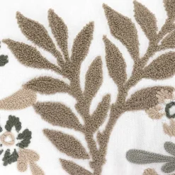 Best Neutral Blooms Hand Embroidered Lumbar Pillow Pillows