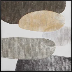 Kirklands Home Canvas Art|Neutral Bubbles I Framed Canvas Art Print