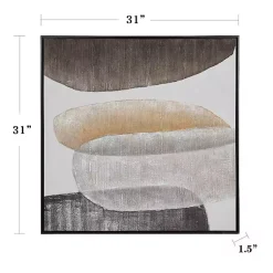 Kirklands Home Canvas Art|Neutral Bubbles II Framed Canvas Art Print