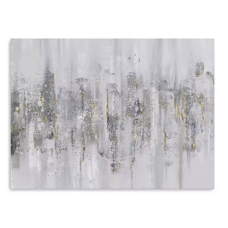 Kirklands Home Canvas Art|Neutral Columns Canvas Art Print Gray