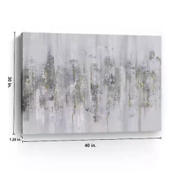 Kirklands Home Canvas Art|Neutral Columns Canvas Art Print Gray