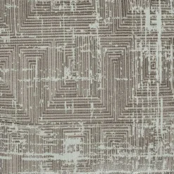 Sale Neutral Distressed Geo Ultra-Soft Pouf Poufs & Floor Cushions