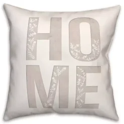 Outlet Neutral Home Floral Throw Pillow Pillows