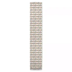 New Neutral Leaf Pattern Table Runner, 72 in. Fall