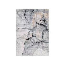 Kirklands Home Area Rugs|Neutral Marble Swirl Area Rug, 5x7