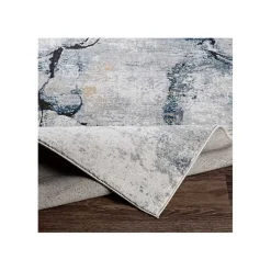 Kirklands Home Area Rugs|Neutral Marble Swirl Area Rug, 5x7