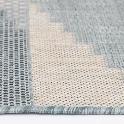 Kirklands Home Outdoor Rugs|Neutral Melbourne Indoor/Outdoor Area Rug, 5x7 Gray
