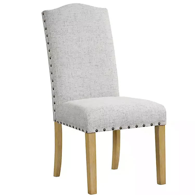 Kirklands Home Dining Chairs|Neutral Nailhead Parsons Dining Chairs, Set of 2 Multi