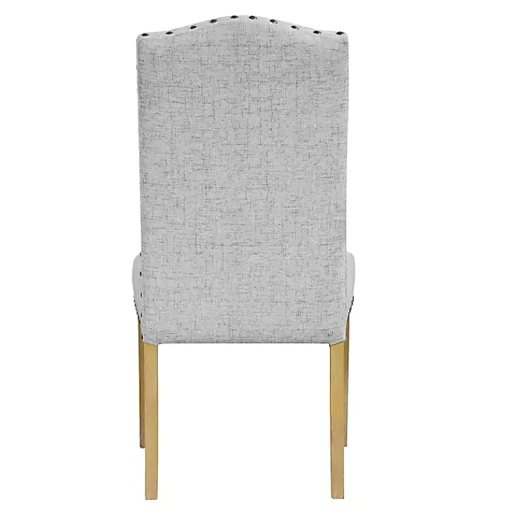 Kirklands Home Dining Chairs|Neutral Nailhead Parsons Dining Chairs, Set of 2 Multi