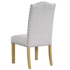 Kirklands Home Dining Chairs|Neutral Nailhead Parsons Dining Chairs, Set of 2 Multi
