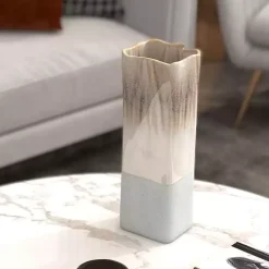 Clearance Neutral Ombre Ceramic Vase, 16 in. Vases