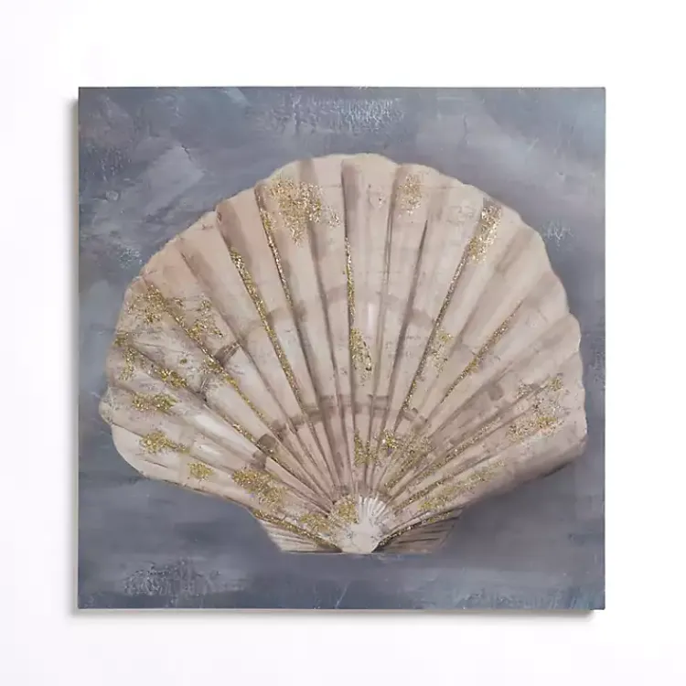 Kirklands Home Canvas Art|Neutral Seashell Canvas Art Print