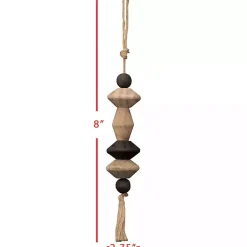 Best Neutral Southwest Wood Bead Tassel Decorative Accents