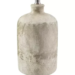 Kirklands Home Table Lamps|Neutral Textured Ceramic Rivera Table Lamp Tan