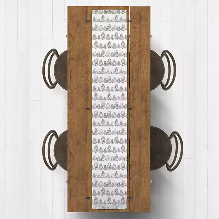 Outlet Neutral Tree Patterned Table Runner, 72 in. Christmas Dining & Entertaining