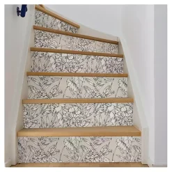 Kirklands Home Wall Murals & Wallpaper|Neutral Tropic Floral Peel & Stick Wallpaper