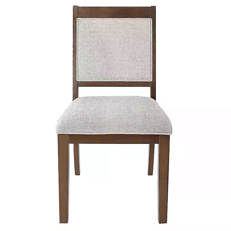 Kirklands Home Dining Chairs|Neutral Upholstered Wood Frame Chairs, Set of 2 Multi