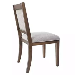 Kirklands Home Dining Chairs|Neutral Upholstered Wood Frame Chairs, Set of 2 Multi