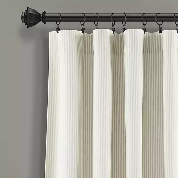 Kirklands Home Curtains & Drapes|Neutral Vintage Stripe Curtain Panel Set, 84 in.