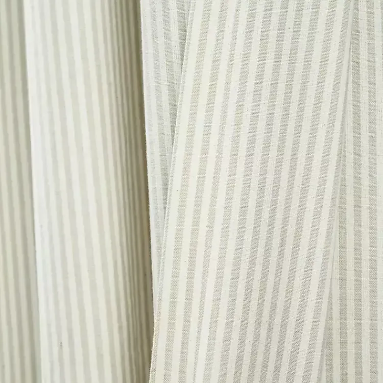 Kirklands Home Curtains & Drapes|Neutral Vintage Stripe Curtain Panel Set, 95 in.