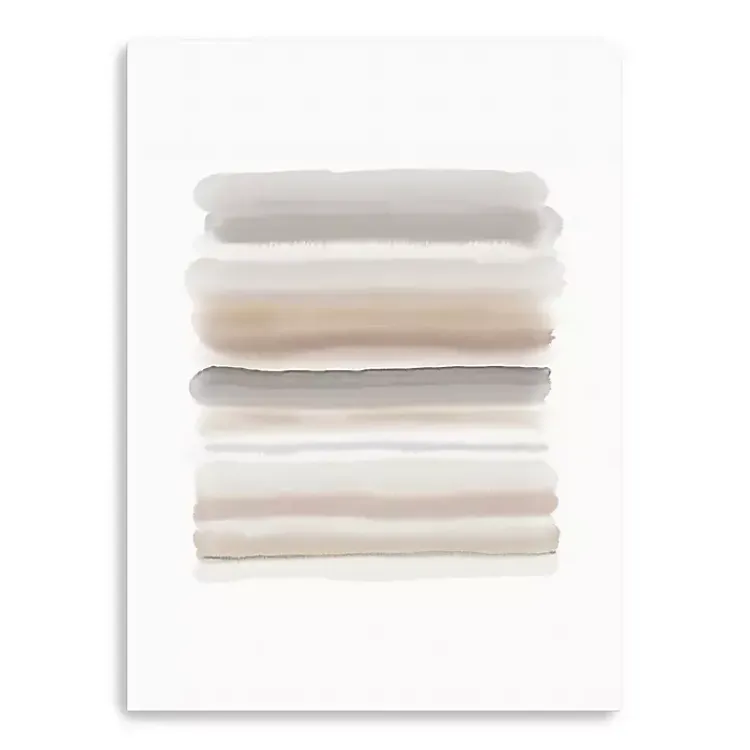 Kirklands Home Canvas Art|Neutral Watercolor Stripes Canvas Art Print