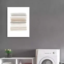 Kirklands Home Canvas Art|Neutral Watercolor Stripes Canvas Art Print