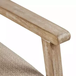 Kirklands Home Accent Chairs|Neutral Wheat Mid-Century Modern Accent Chair Tan