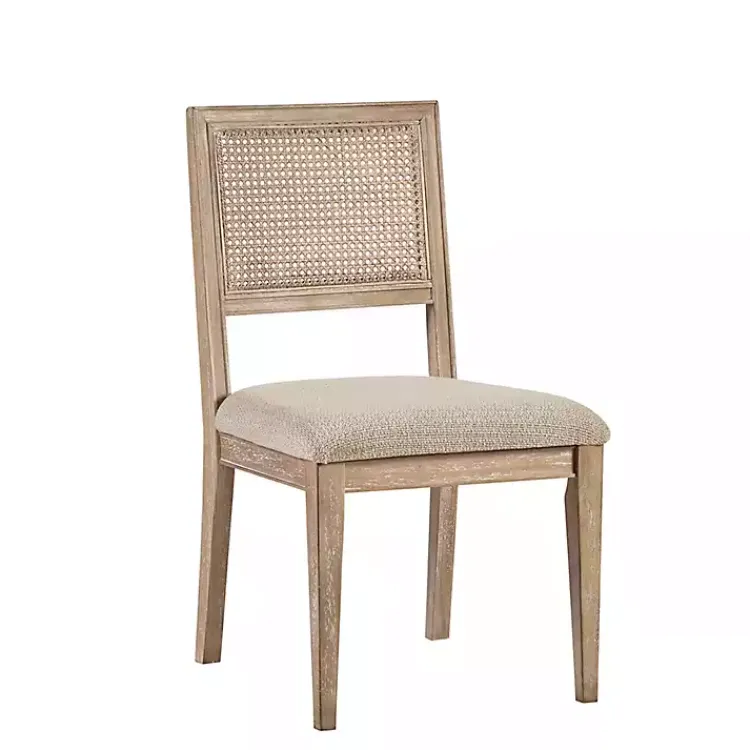 Kirklands Home Dining Chairs|Neutral Woven Back Dining Chairs, Set of 2 Tan