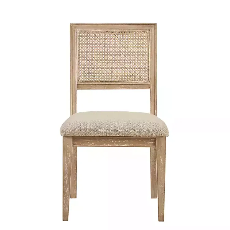 Kirklands Home Dining Chairs|Neutral Woven Back Dining Chairs, Set of 2 Tan