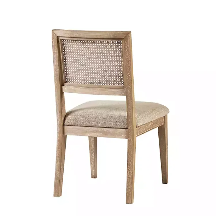 Kirklands Home Dining Chairs|Neutral Woven Back Dining Chairs, Set of 2 Tan