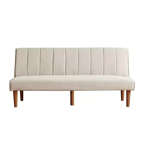 Kirklands Home Sofas & Loveseats|Neutral Woven Channel Convertible Sofa Tan