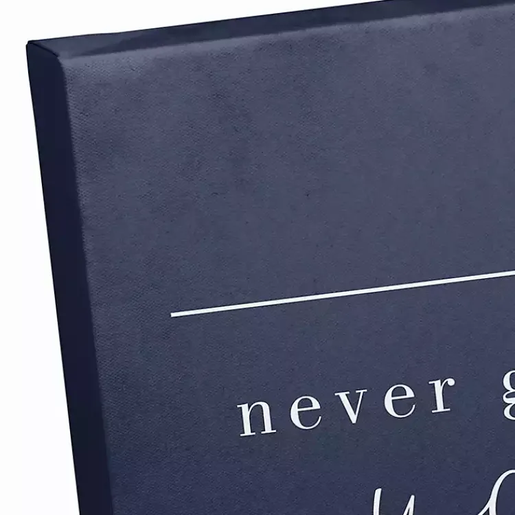 Kirklands Home Canvas Art|Never Give Up on You Canvas Art Print Blue