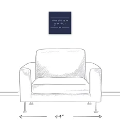 Kirklands Home Canvas Art|Never Give Up on You Canvas Art Print Blue