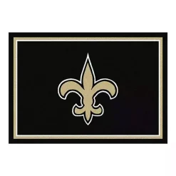 Kirklands Home Area Rugs|New Orleans Saints Area Rug, 4x6 Black
