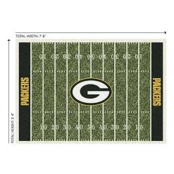 Kirklands Home Area Rugs|NFL Green Bay Packers Home Field Area Rug, 6x8