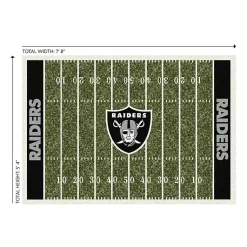 Kirklands Home Area Rugs|NFL Las Vegas Raiders Home Field Area Rug, 6x8