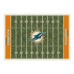 Kirklands Home Area Rugs|NFL Miami Dolphins Home Field Area Rug, 6x8