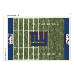 Kirklands Home Area Rugs|NFL New York Giants Home Field Area Rug, 6x8