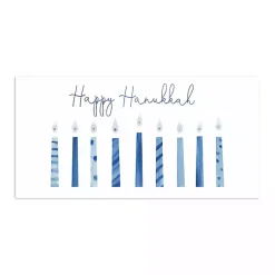 Discount Nine Candles of Hanukkah Canvas Art Print Hanukkah Decorations