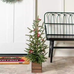 New Norfolk Pine and Red Berry Tree Arrangement Christmas Arrangements & Garland