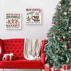 Discount North Pole Gingerbread Cocoa 2-pc. Art Set Christmas Art & Wall Decor