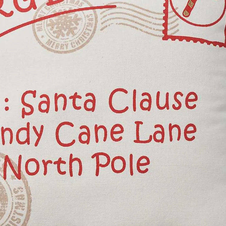 New North Pole Postcard Pillow Christmas Pillows