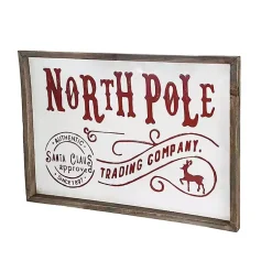 Online North Pole Trading Post Wall Plaque Christmas Art & Wall Decor