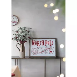 Online North Pole Trading Post Wall Plaque Christmas Art & Wall Decor
