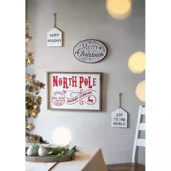 Online North Pole Trading Post Wall Plaque Christmas Art & Wall Decor