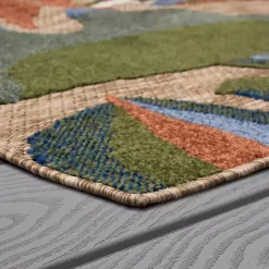 Kirklands Home Outdoor Rugs|North Shore Botanical Outdoor Area Rug, 6x9 Multi